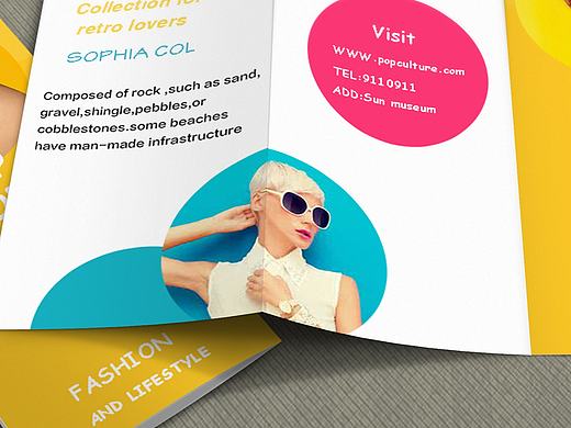 美国流行文化宣讲三折页