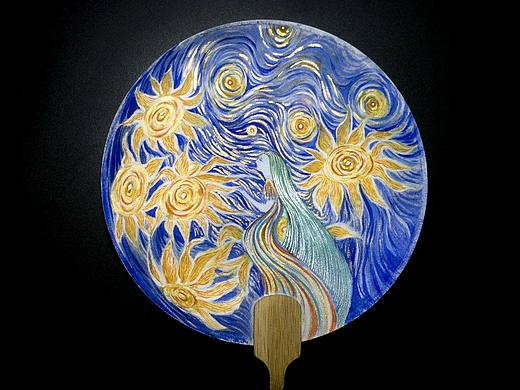 星夜下的向日葵