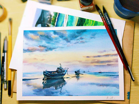 小幅水彩风景练习