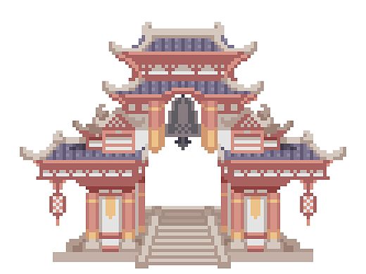 像素风建筑临摹