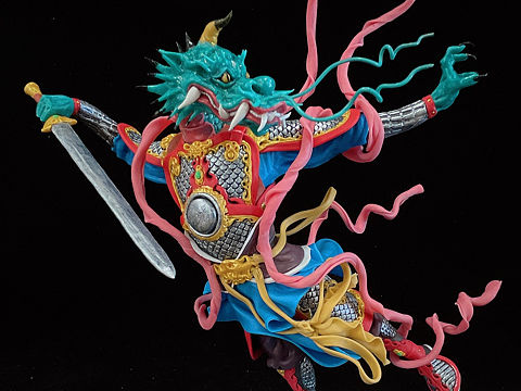 康健面塑作品《西游妖王》