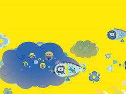 青花艺术矢量插画