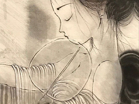 《水墨光影里的姑娘》明子