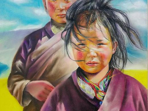 参展作品《藏娃》