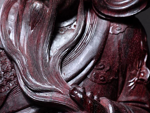 『关·雲長』  義薄雲天真英雄  小葉紫檀造像  