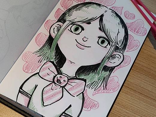插画练习｜在金拱门的一下午…
