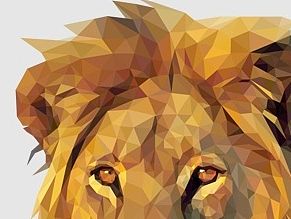 Low-Poly Lion（個(gè)人主頁-ZMTIyMDE4NDQ=） - 圖案 - 站酷設(shè)計(jì)師BlackBat原創(chuàng)素材 - 站酷ZCOOL