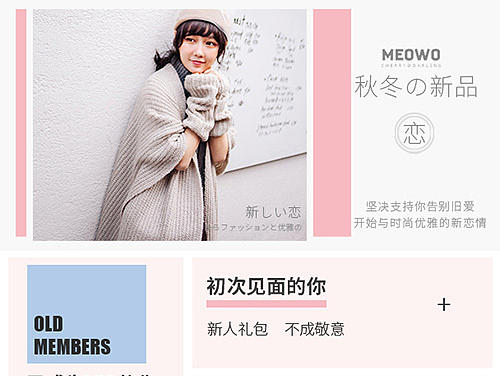 淘宝C店/网红店星店/女装手机端首页