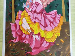 插畫有參考 和色彩練習