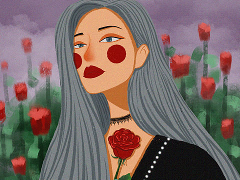我想：每个女生都是一种花吧