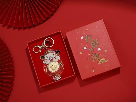 新年财神包包扣
