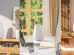 「产品渲染」一组加湿器场景渲染