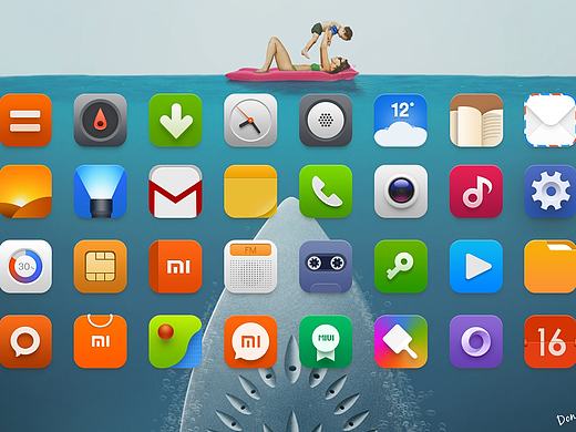 临摹的一套小米图标