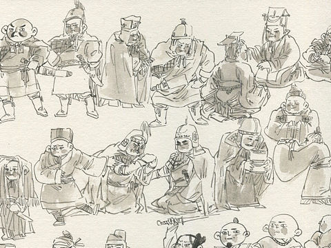 国风童趣版连环画风格