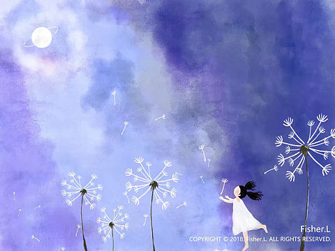 原创插画系列－《蒲公英之梦》