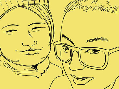 人物肖像漫画（个人主页-ZMjAyNzUzMjQ=） - 单幅漫画 - 站酷设计师柳叶刀六爷原创素材 - 站酷ZCOOL