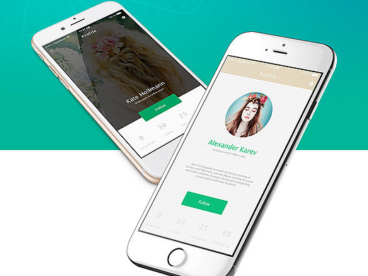 APP展示页（个人主页-ZMTYxMDE0NzI=） - APP界面 - 站酷设计师简小婷原创素材 - 站酷ZCOOL