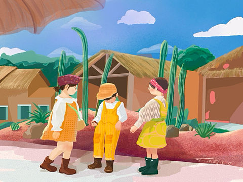 郊游嘍（個人主頁-ZNTUxNDgxOTI=） - 商業(yè)插畫 - 站酷設計師A阿桐木木原創(chuàng)素材 - 站酷ZCOOL