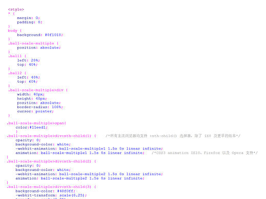 CSS3 animation动画