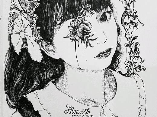 摸魚·妹子系列（個人主頁-ZMjQxNzY2NzY=） - 藝術(shù)插畫 - 站酷設(shè)計師Humanhu原創(chuàng)素材 - 站酷ZCOOL