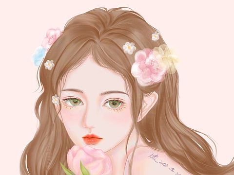 少女（个人主页-ZNTk5MjcwMjg=） - 创作习作 - 站酷设计师尢麦de怪猫原创素材 - 站酷ZCOOL