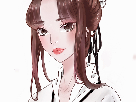 古風(fēng)少女（個人主頁-ZMzI0MzkyOTY=） - 創(chuàng)作習(xí)作 - 站酷設(shè)計師山君見月原創(chuàng)素材 - 站酷ZCOOL