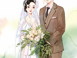 手繪婚紗