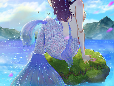 二次元美人鱼（个人主页-ZNTk0MzE2MDA=） - 创作习作 - 站酷设计师YA奶黄糖包原创素材 - 站酷ZCOOL