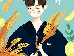节气人物插画