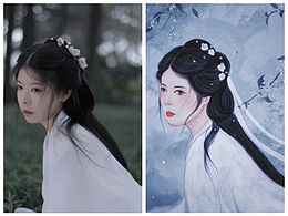 水彩人物插画练习