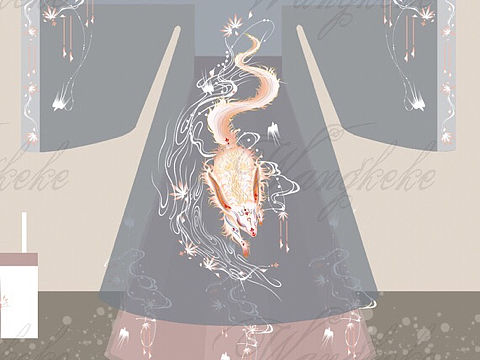 汉服原创设计,山海经耳鼠