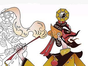 道士-袁天罡（皮影模仿）（个人主页-ZNDM4MzU4MzI=） - 图案 - 站酷设计师赖活原创素材 - 站酷ZCOOL