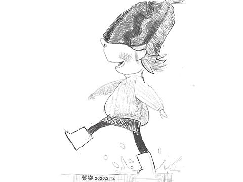 学习插画第一次作业（个人主页-ZNDI2NTkzMjQ=） - 创作习作 - 站酷设计师蘩柒柒原创素材 - 站酷ZCOOL