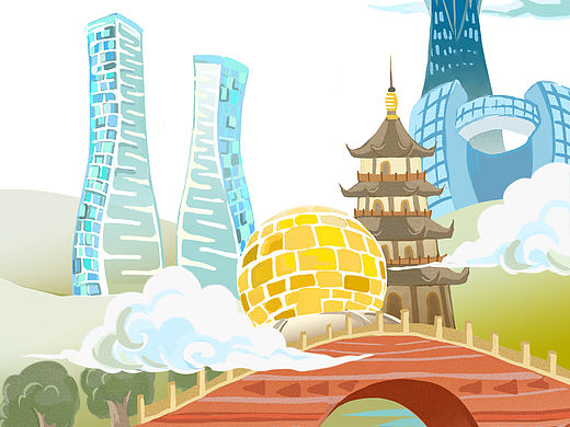杭州文化消费指南封面插画