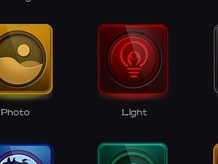 光感硬塑图标设计