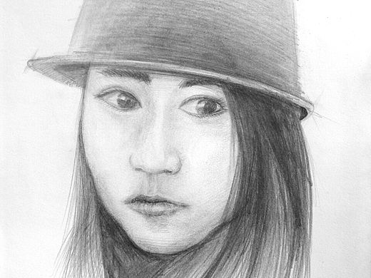 一张老婆的素描