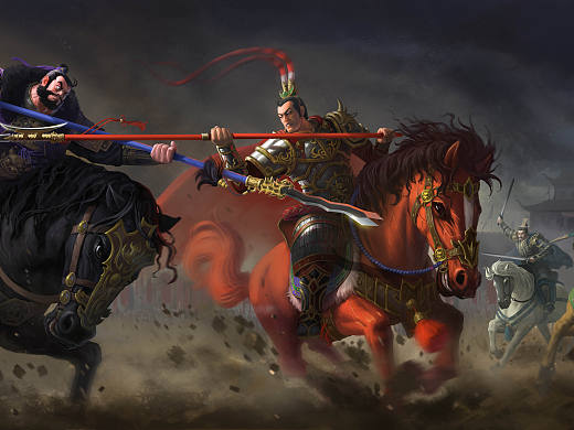 三国三英战吕布（个人主页-ZNTI1NTYxMDQ=） - 游戏原画 - 站酷设计师Z04818539原创素材 - 站酷ZCOOL