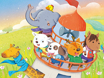 儿童绘本《彩虹塔》节选