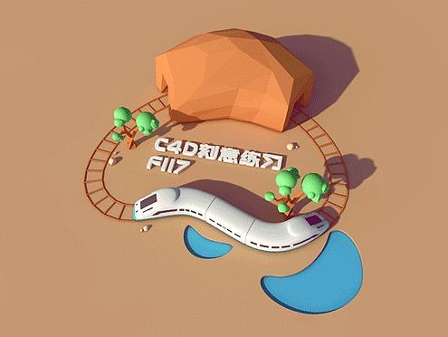 C4D刻意练习,一些小动效