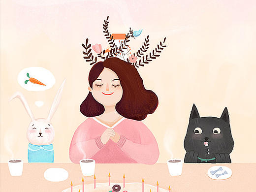 插画&人物篇（个人主页-ZMTc4NjI5ODg=） - 创作习作 - 站酷设计师三禾在麦田原创素材 - 站酷ZCOOL