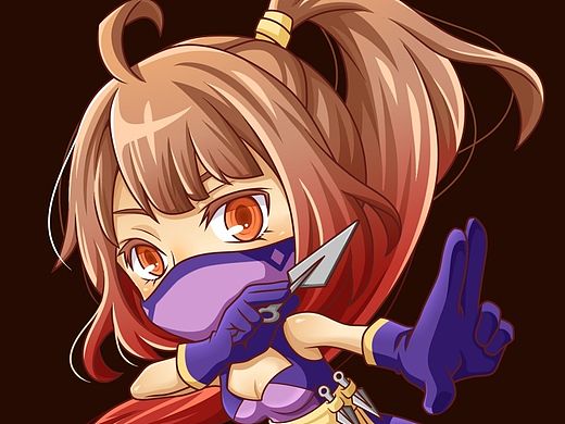 【许小瞳原创】前段时间画的Q版带游戏风格的设定