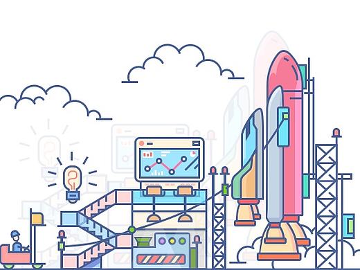 sketch绘制矢量风格插画