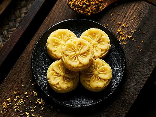 中式风格的桂花糕