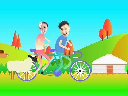 【壹元】统一绿茶滑翔骑行活动/MG动画