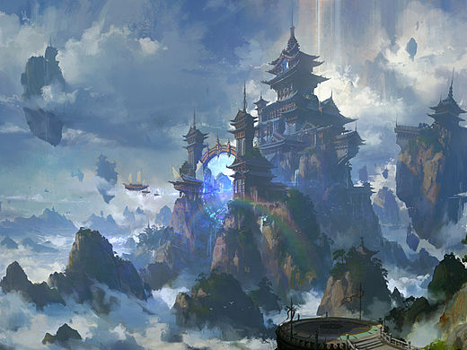 艺数绘讲师洛克猴作品——《琼楼玉宇》 步骤图