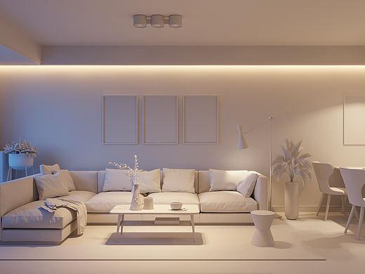 电晕强大的灯光混合