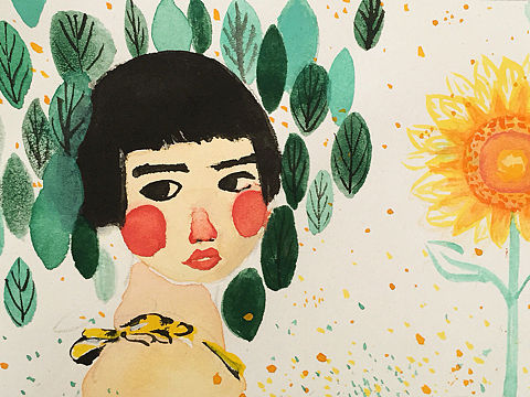水彩插画（个人主页-ZMTU0OTE0NTI=） - 新锐潮流插画 - 站酷设计师Kokomomo原创素材 - 站酷ZCOOL