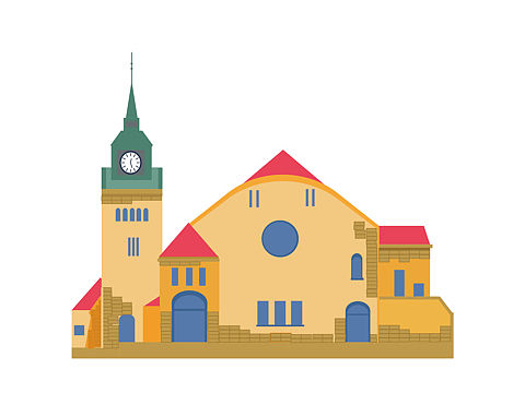 扁平风 —青岛主要景点