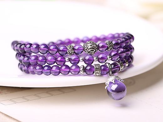 紫水晶多圈手链
