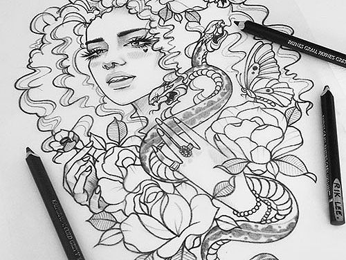 学生时代的插画